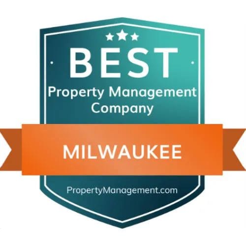 PropertyManagement.com Best Property Management Company Milwaukee award badge