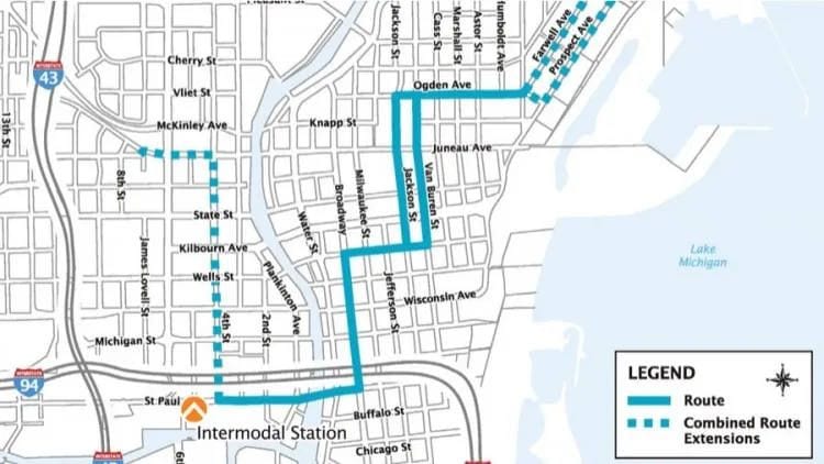Milwaukee streetcar e